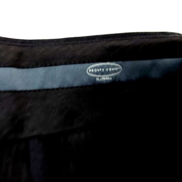 Pronto Uomo Platinum Wool Dress‎ Pants 43/28 Gray Flat Font High Rise - Picture 5 of 7